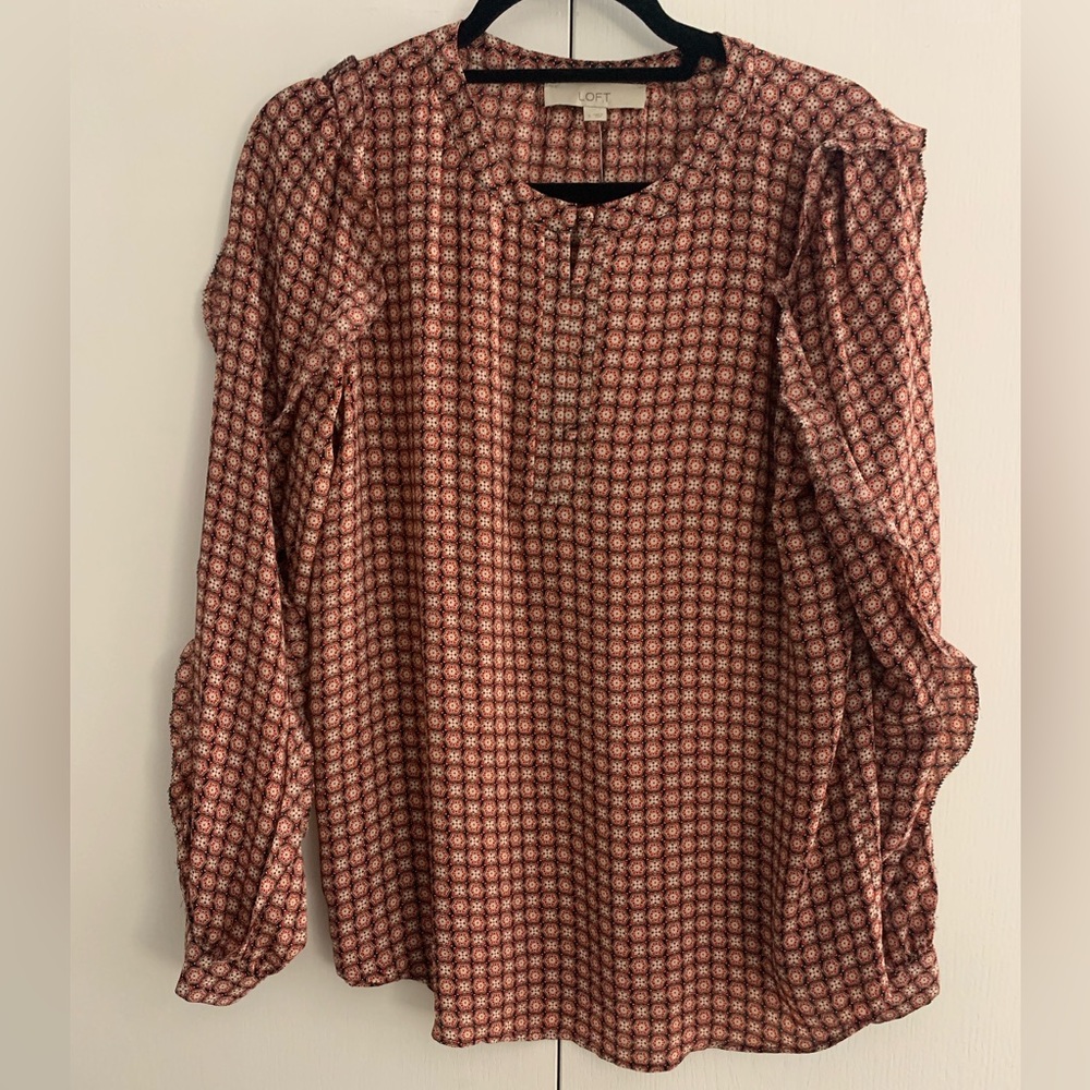 LOFT Floral Patterned Blouse